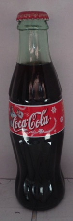 2000-1071 € 5,00 coca cola Kerstflesje kerstman
